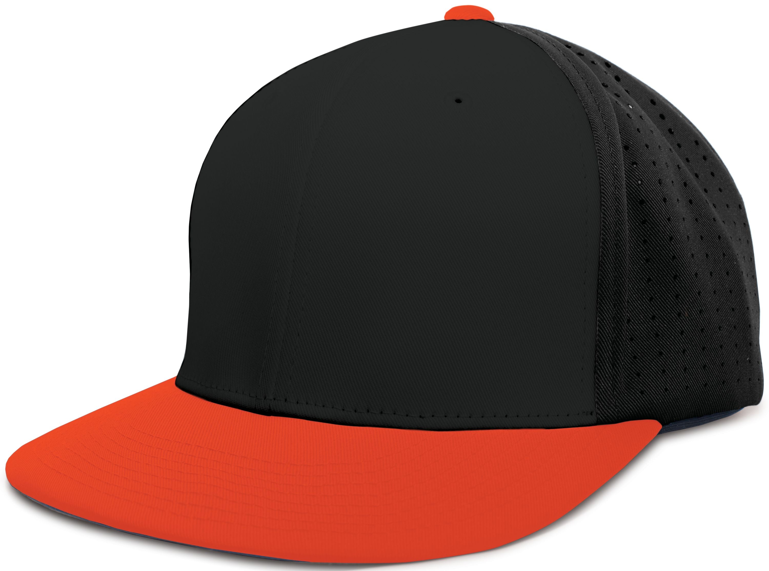 Perforated F3 Performance Flexfit® Cap - XS - BLACK/ORANGE