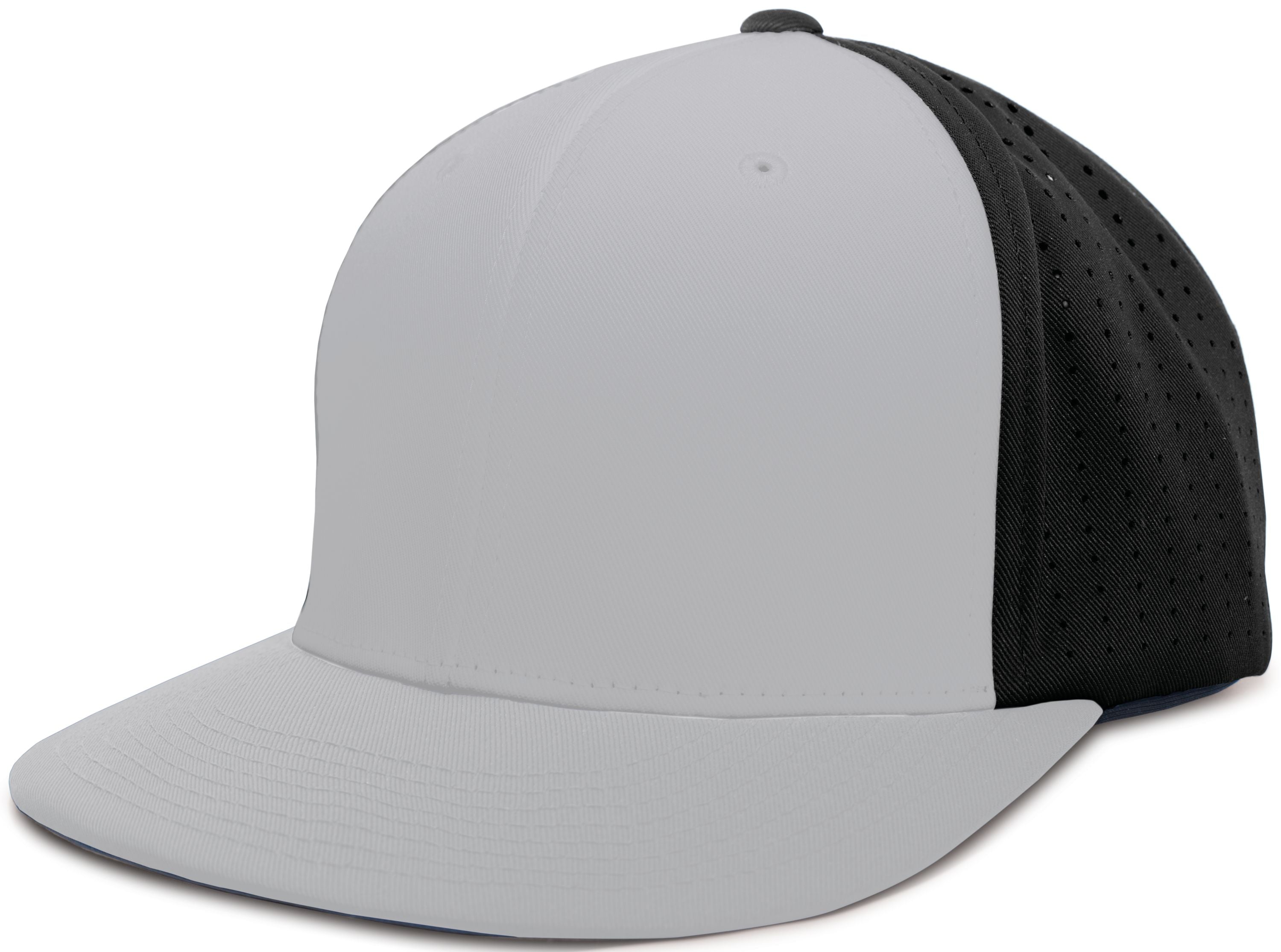 Perforated F3 Performance Flexfit® Cap - XS - SILVER/BLACK/SILVER