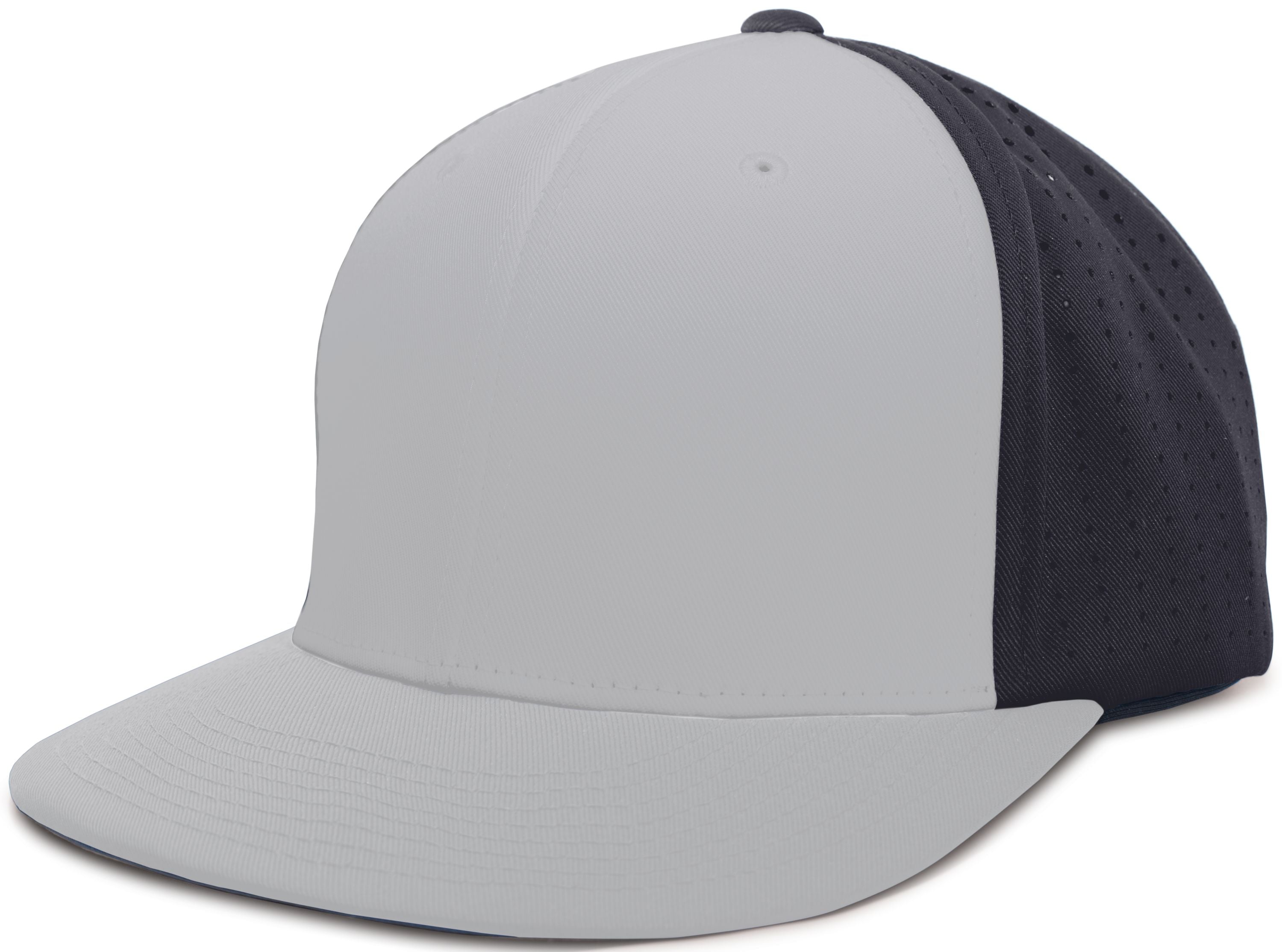 Perforated F3 Performance Flexfit® Cap - XS - SILVER/NAVY/SILVER