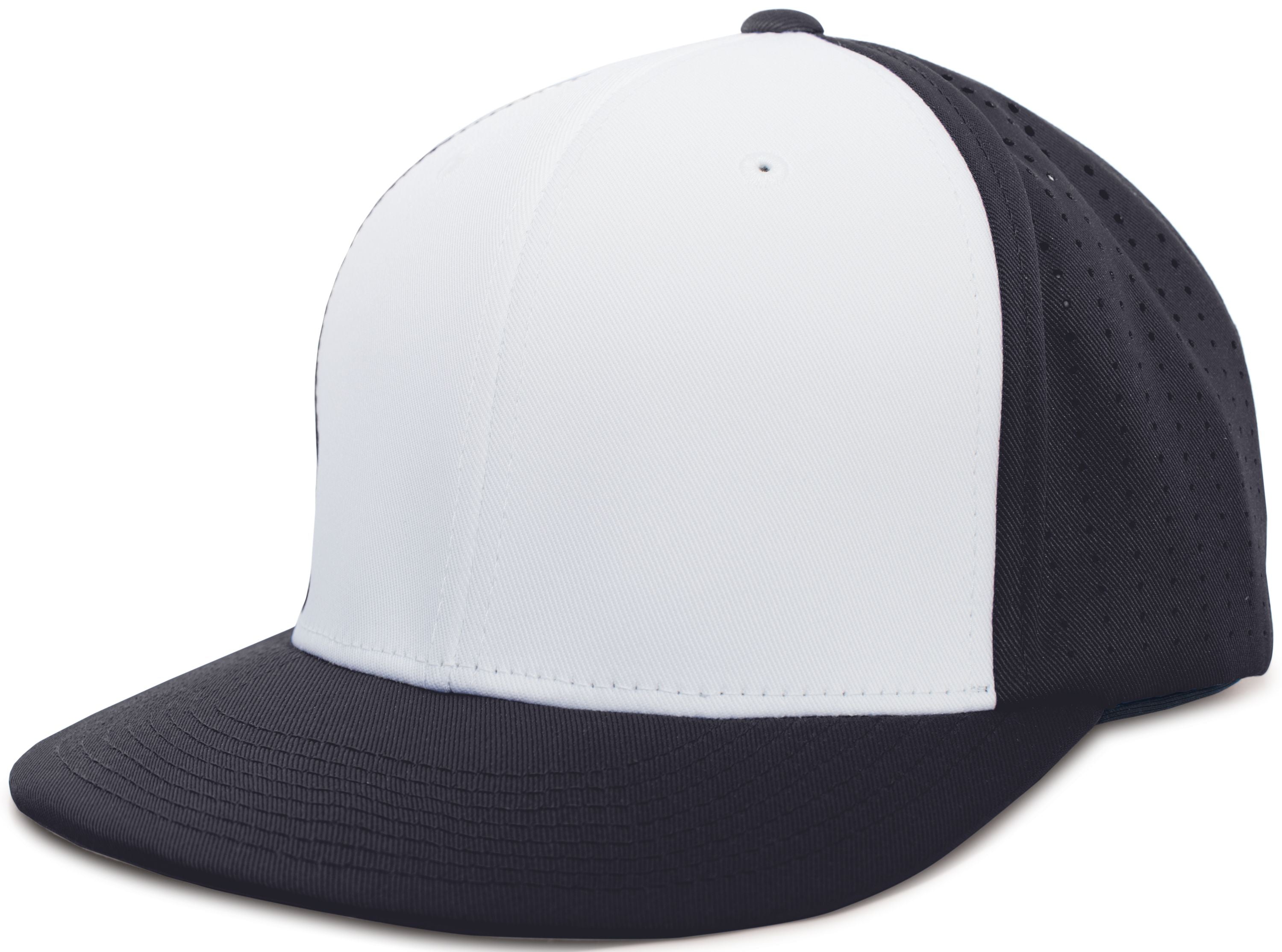 Perforated F3 Performance Flexfit® Cap - XS - WHITE/NAVY/NAVY