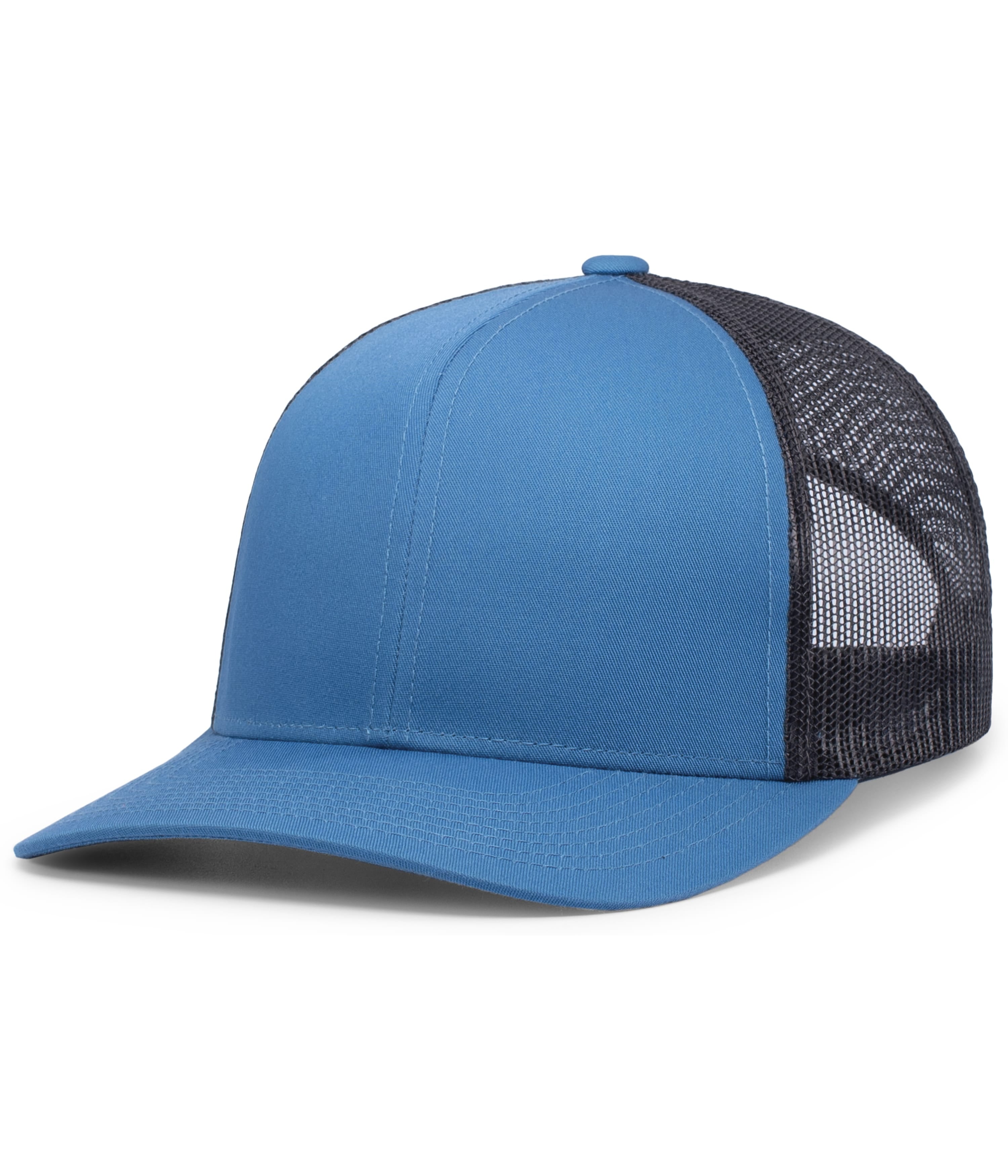 Eco Trucker Snapback Cap - OS - OCEAN BLUE/LT CHARCOAL/OCEAN BLUE
