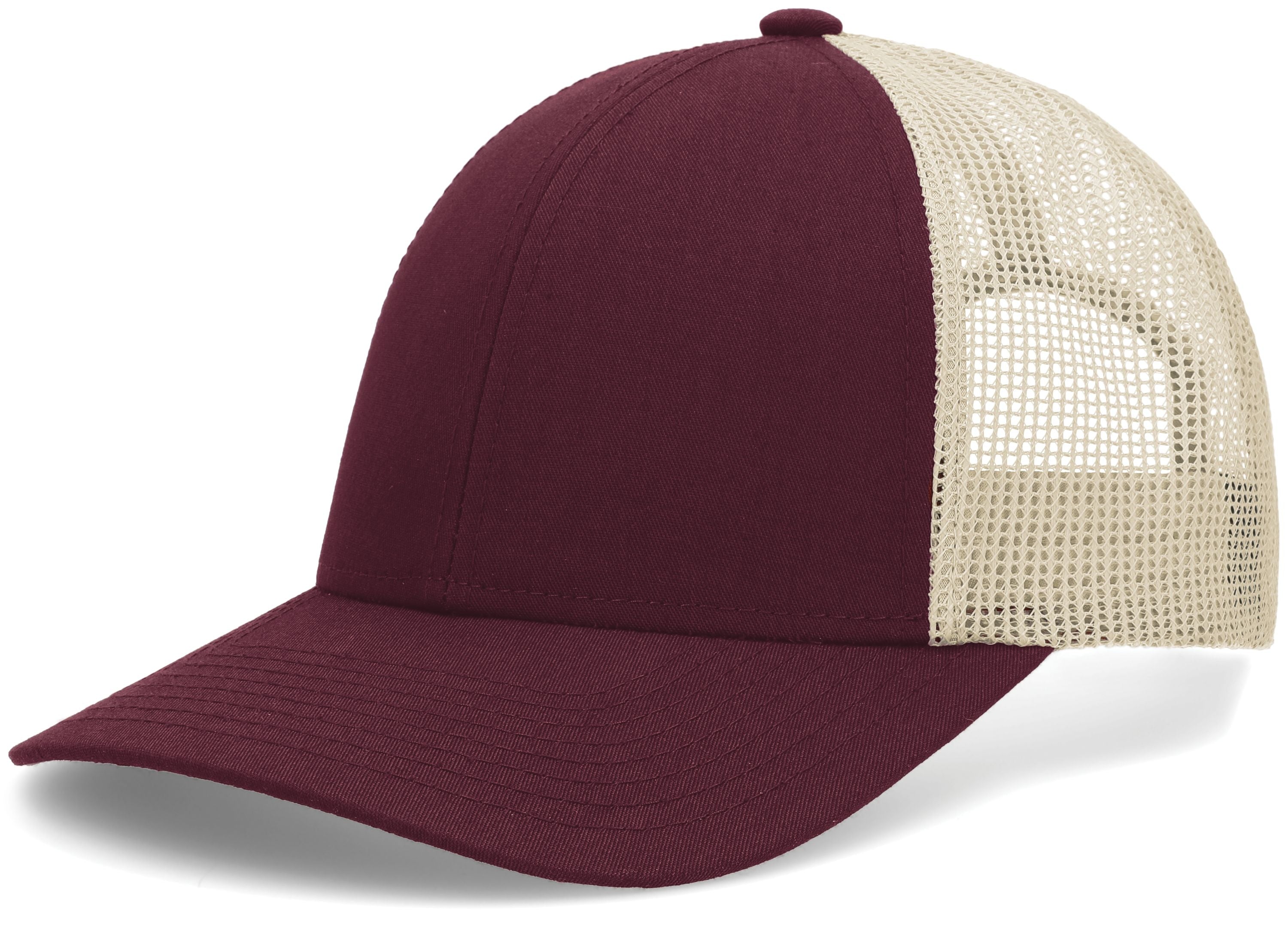 Low-Pro Trucker Cap - OS - MAROON/BEIGE/MAROON