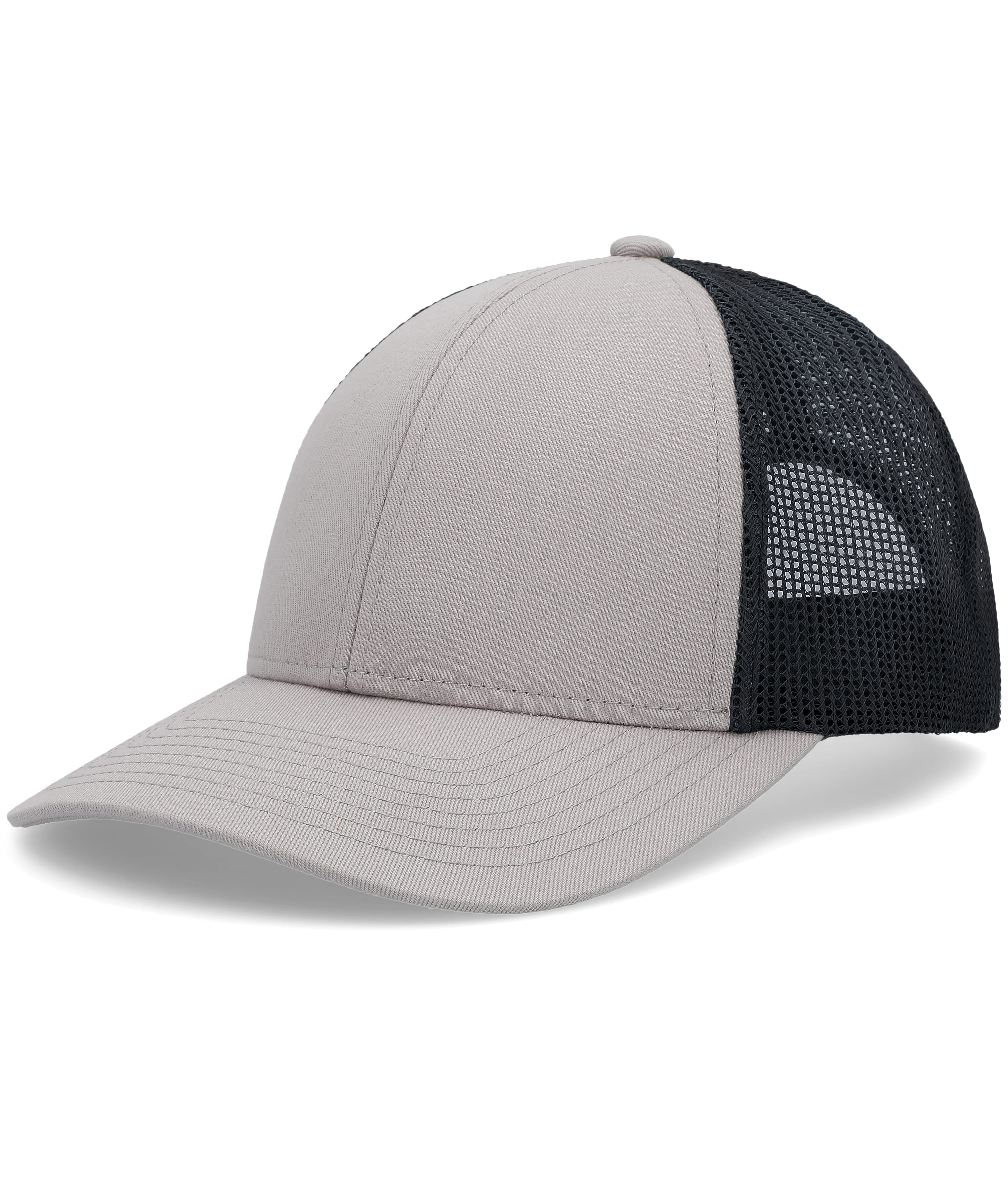 Low-Pro Trucker Cap - YTH - HEATHER GREY/LT CHARCOAL/HEATHER GREY