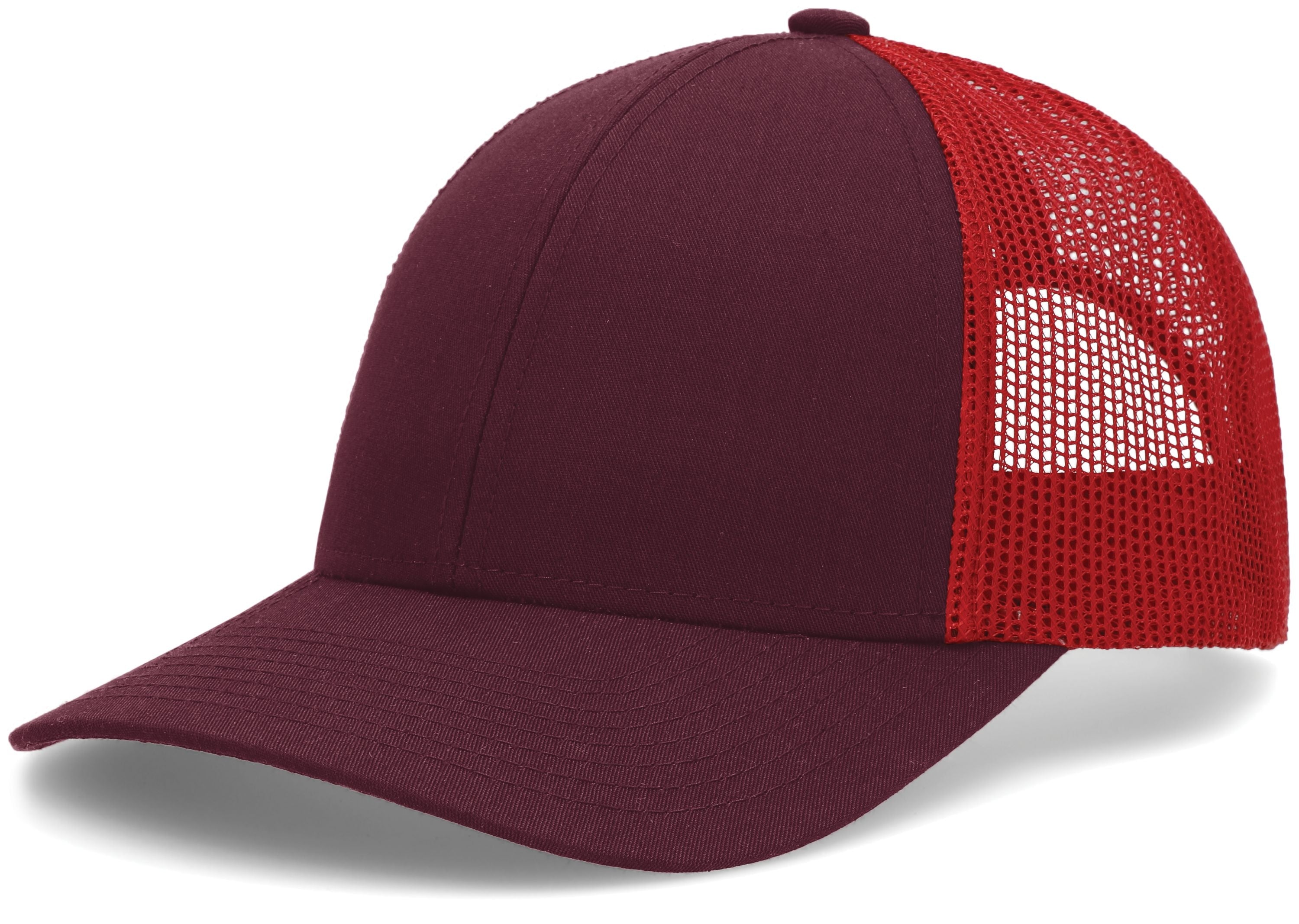 Low-Pro Trucker Cap - OS - MAROON/RED/MAROON