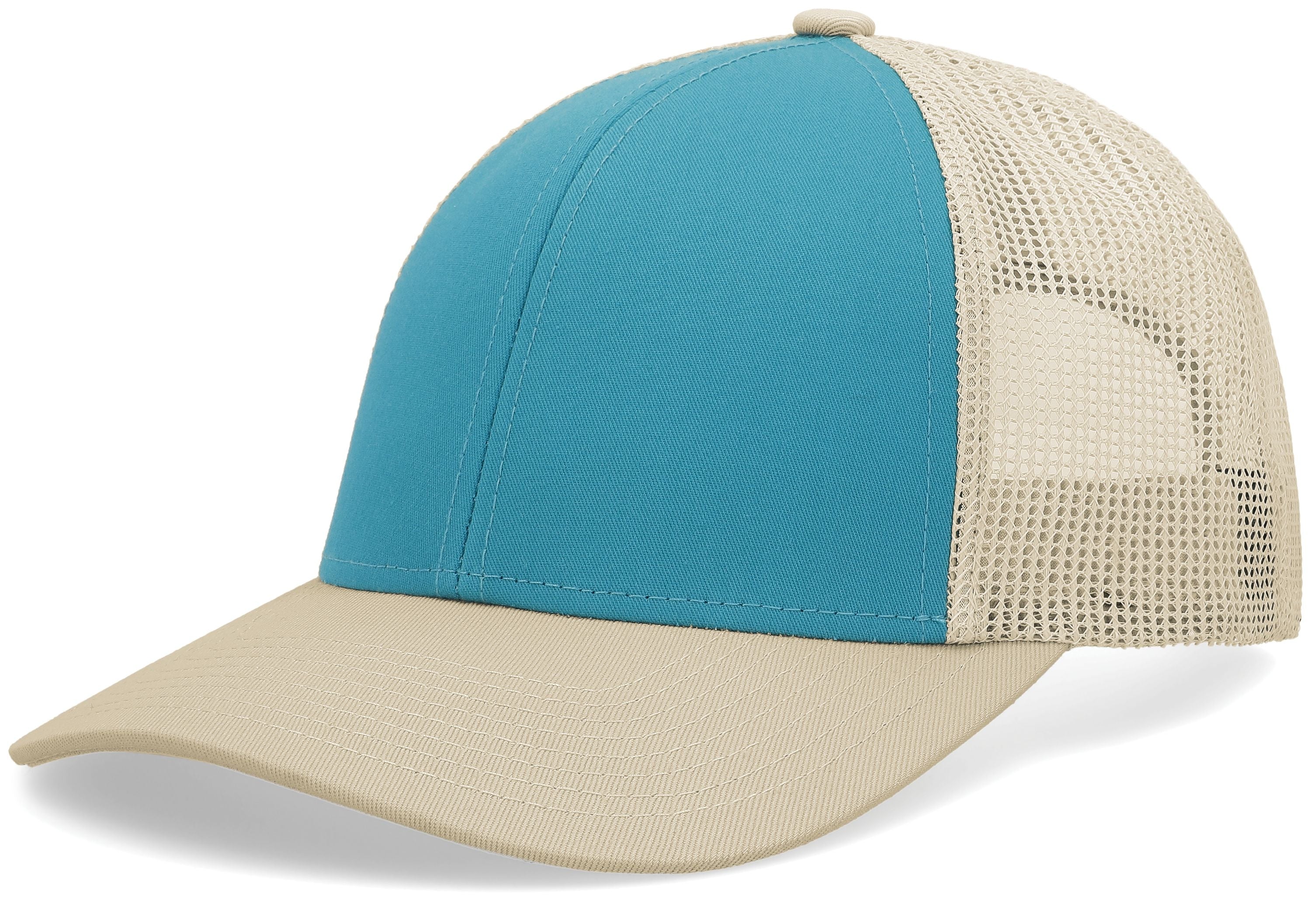 Low-Pro Trucker Cap - OS - BEIGE/TEAL/BEIGE