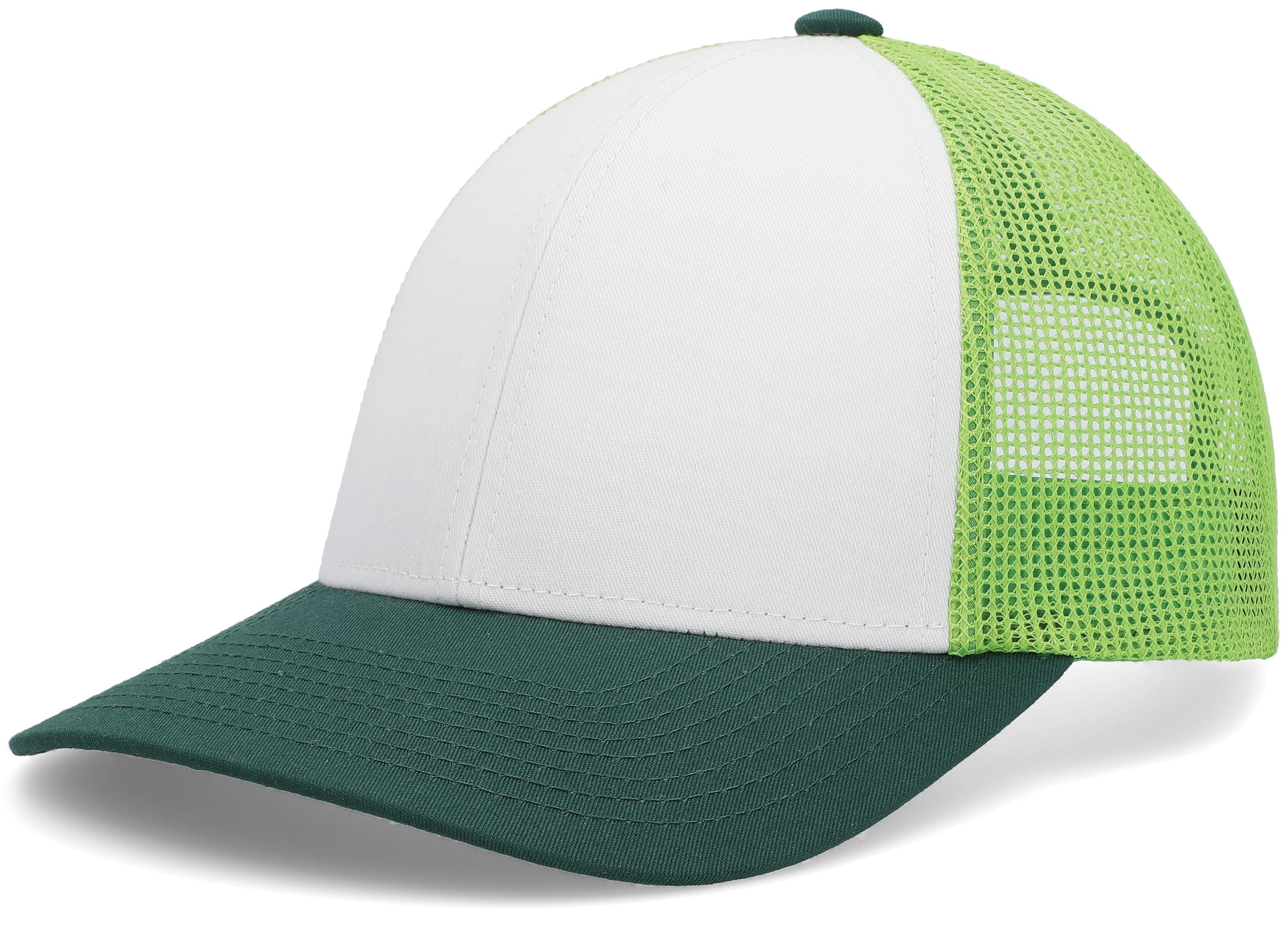 Low-Pro Trucker Cap - OS - WHITE/LIME/DARK GREEN