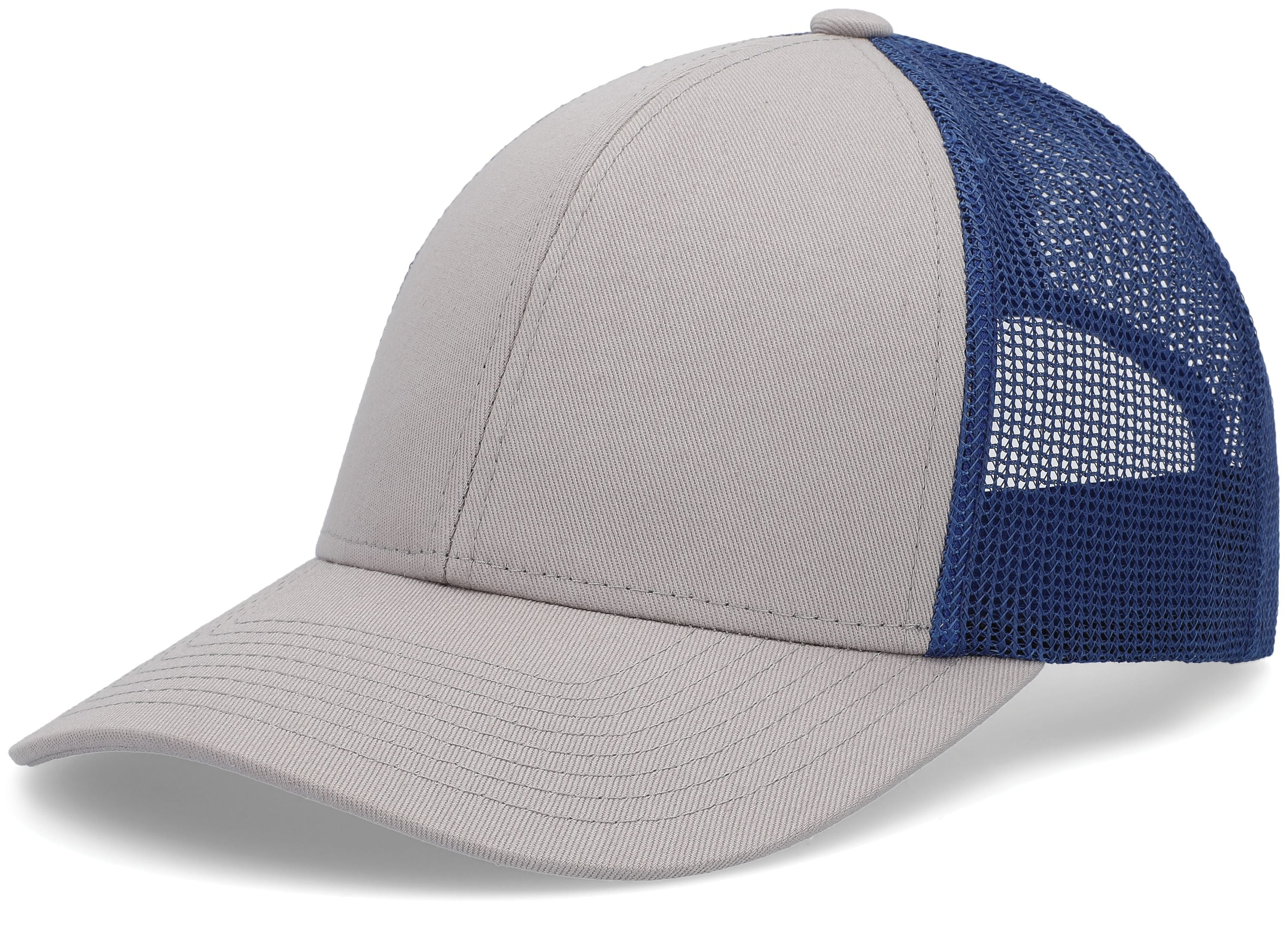 Low-Pro Trucker Cap - OS - HEATHER GREY/ROYAL/HEATHER GREY