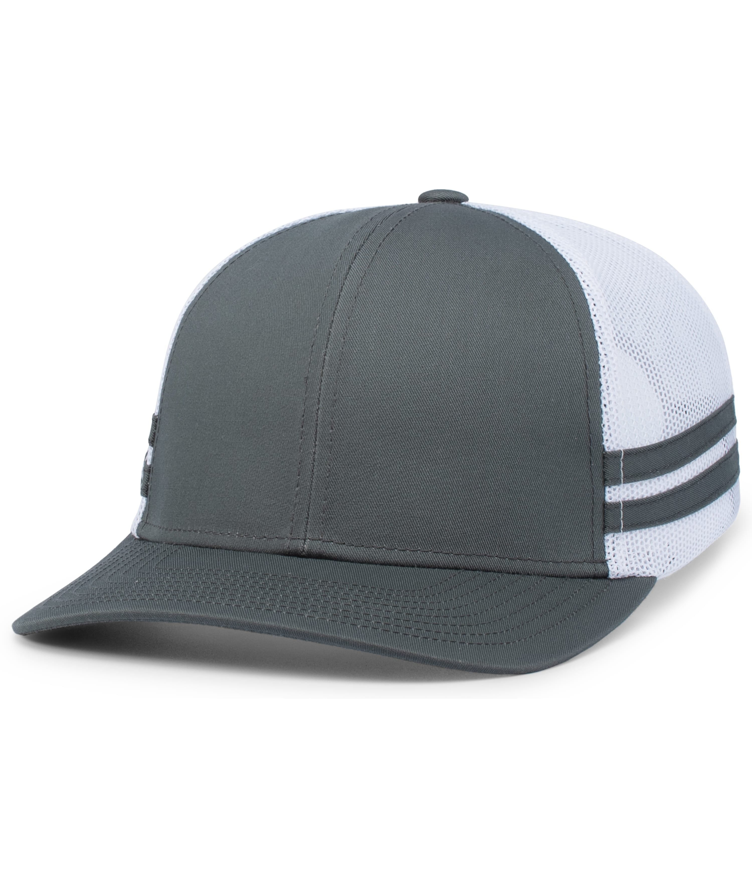 Low-Profile Stripe Trucker Cap - OS - GRAPHITE/WHITE/GRAPHITE