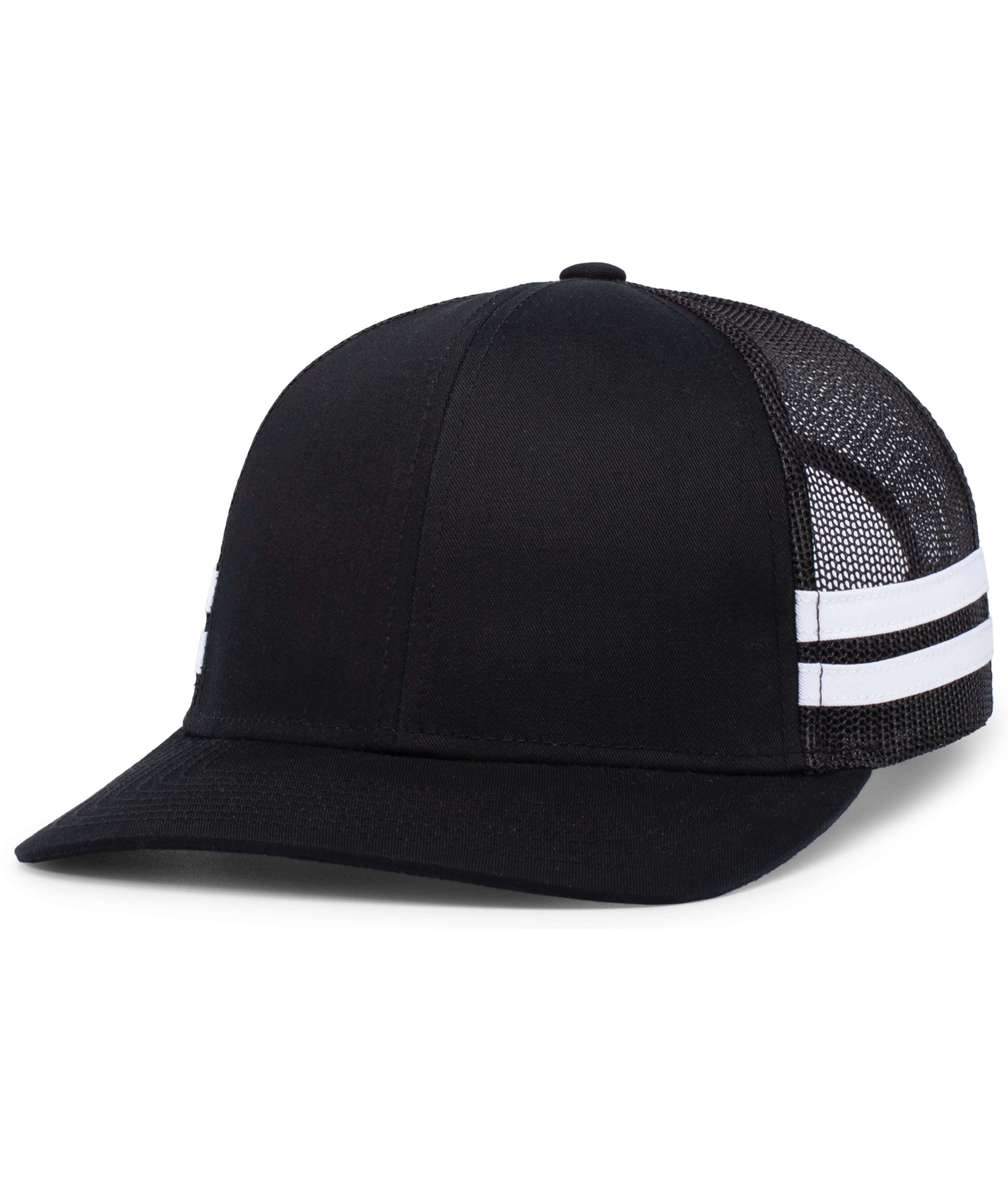 Low-Profile Stripe Trucker Cap - OS - BLACK/WHITE