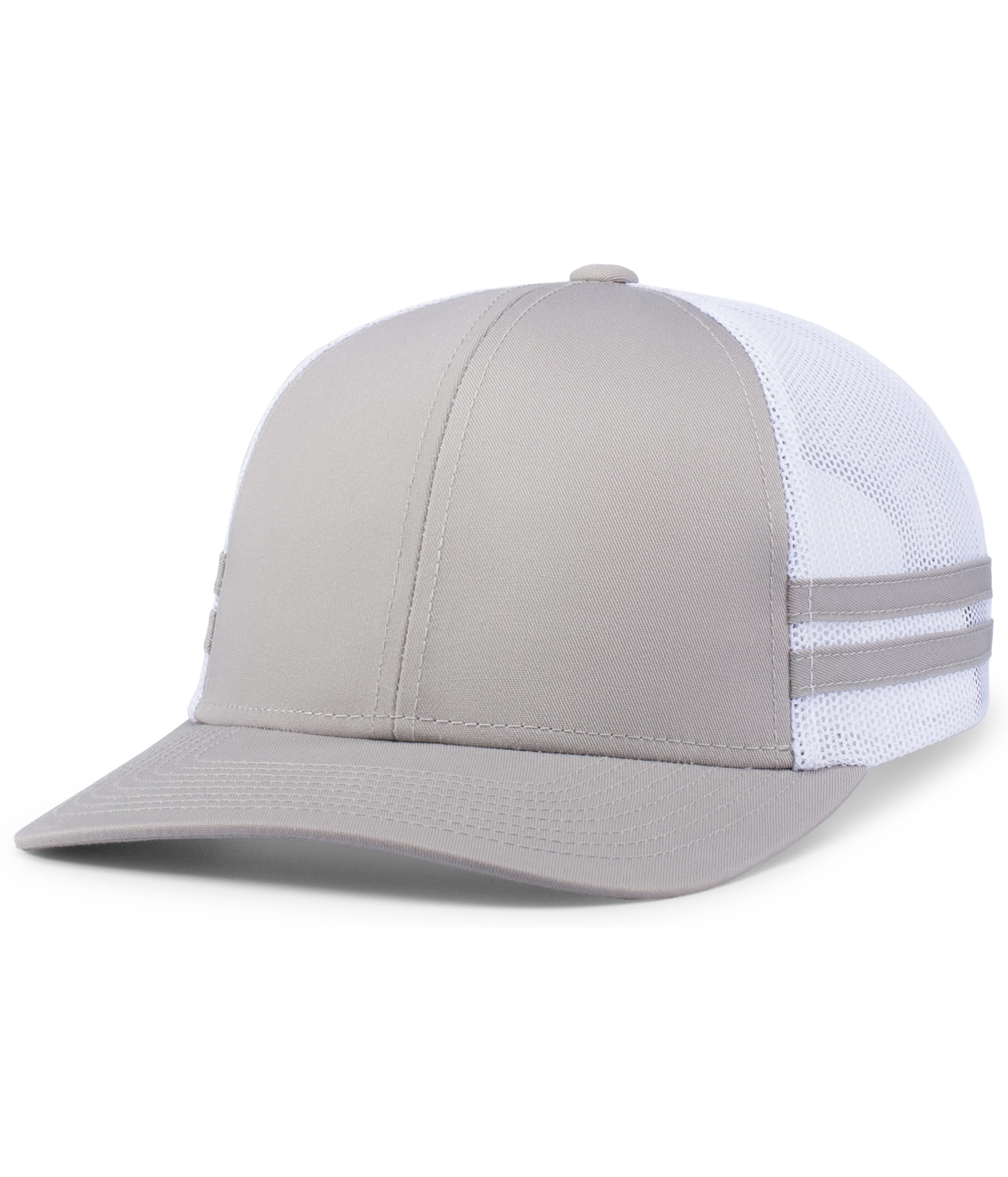 Low-Profile Stripe Trucker Cap - OS - SILVER/WHITE/SILVER