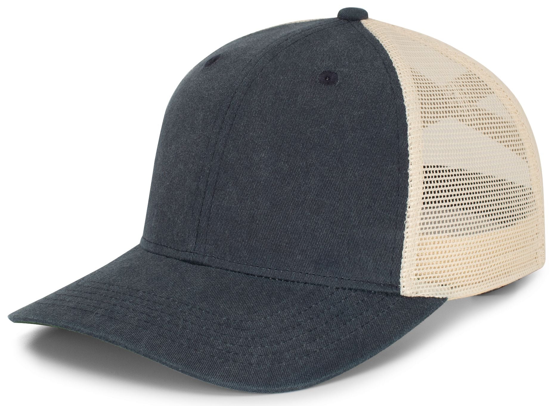 Ladies Ponytail Cap - OS - NAVY/BEIGE/NAVY