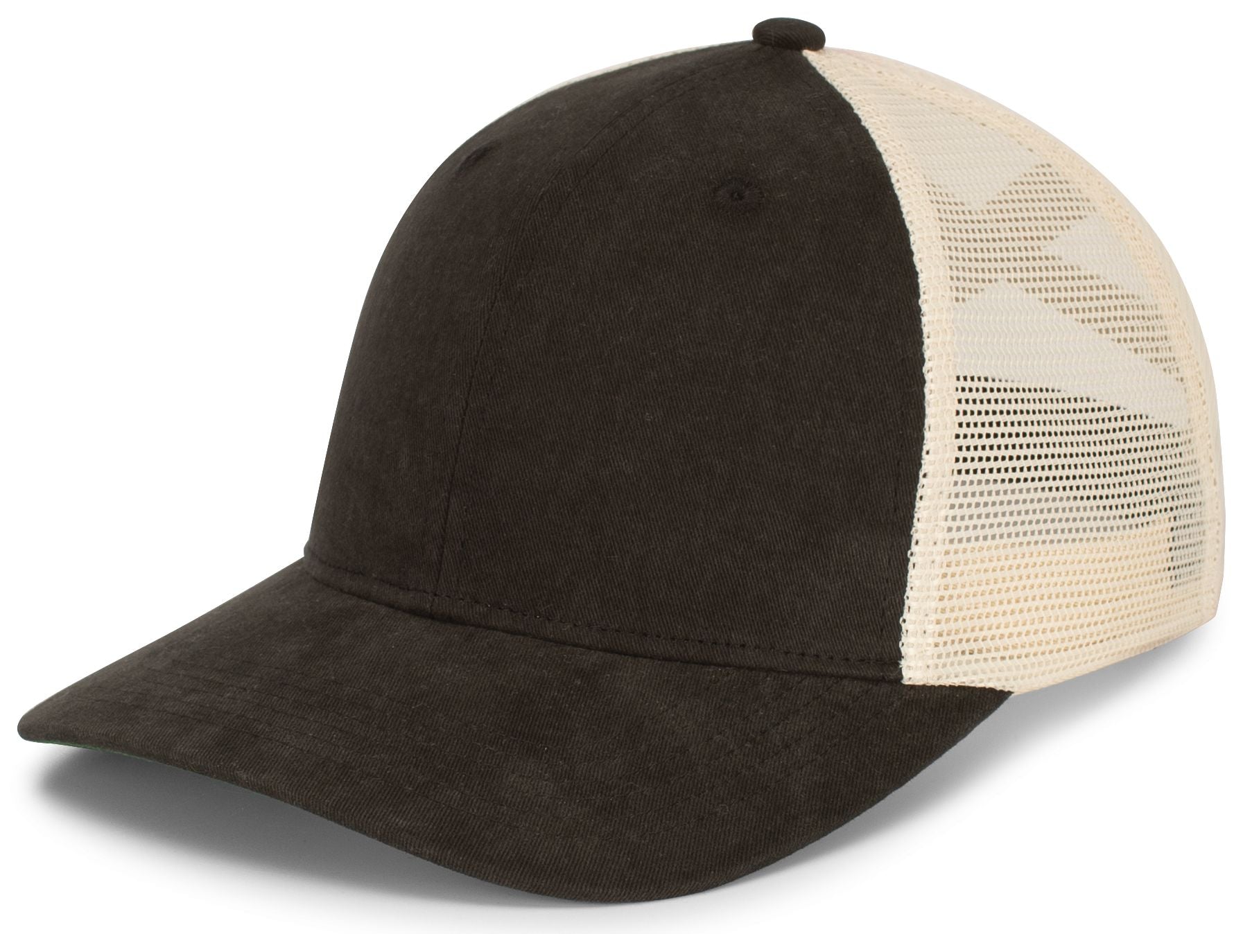 Ladies Ponytail Cap - OS - BLACK/BEIGE/BLACK