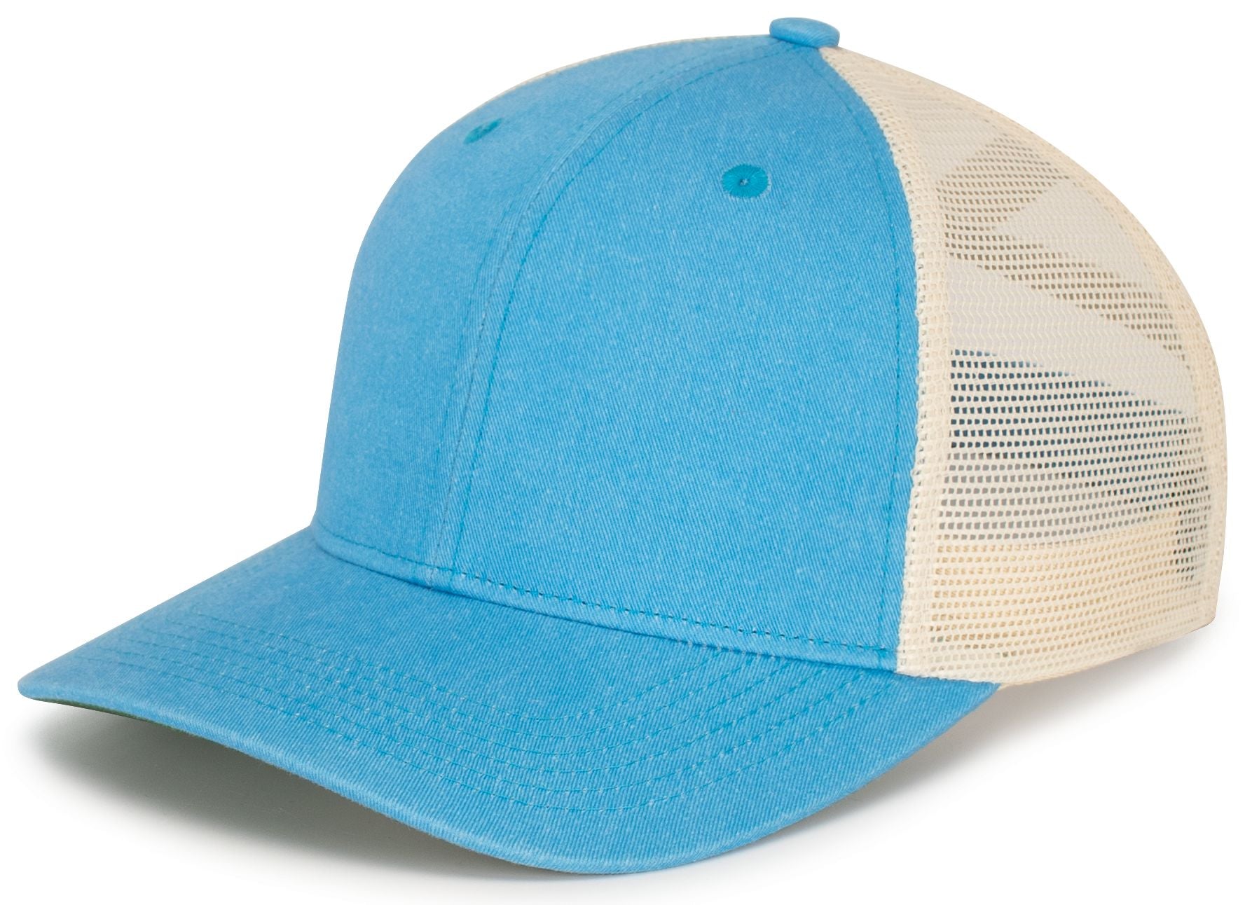Ladies Ponytail Cap - OS - LIGHT BLUE/BEIGE/LIGHT BLUE