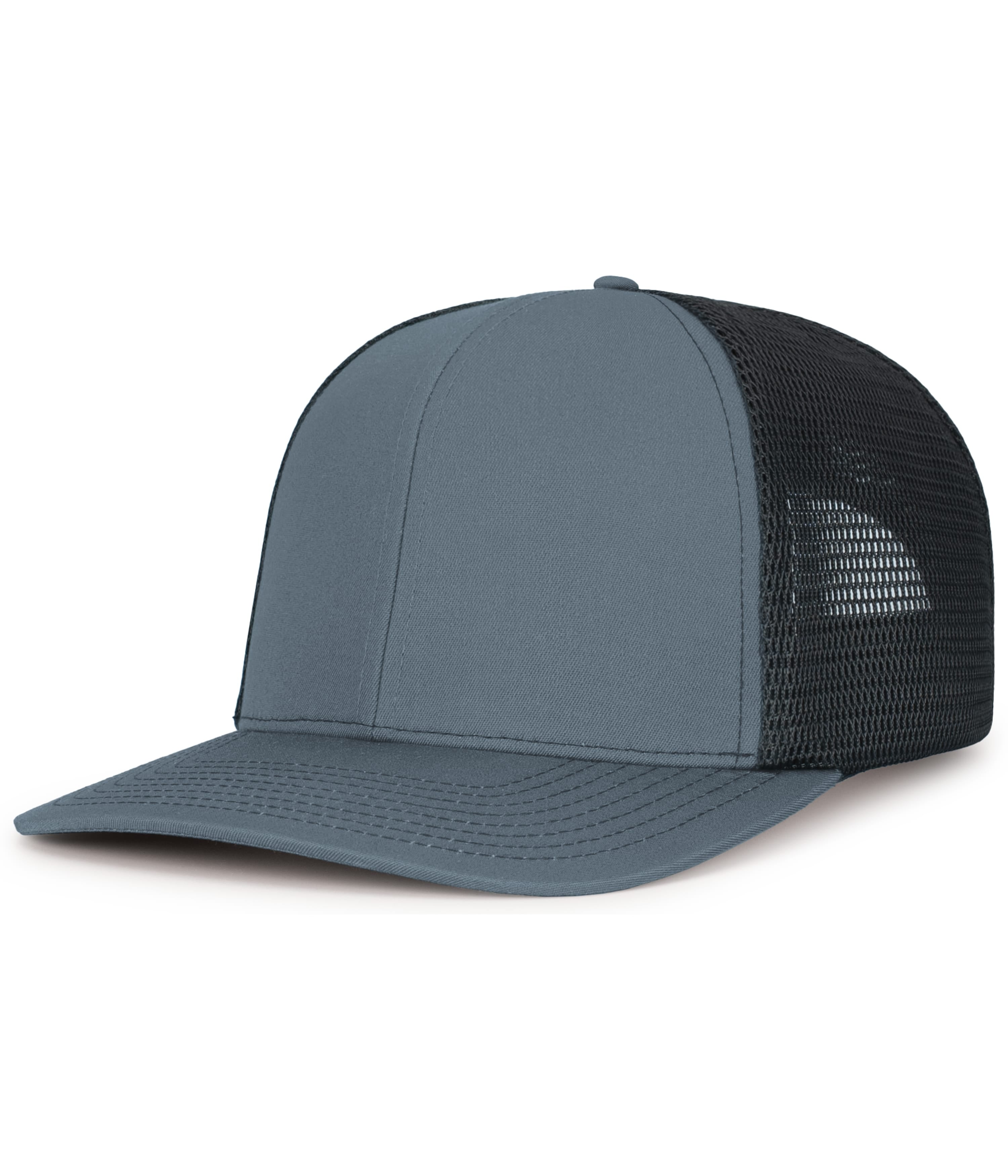 Contrast Stitch Trucker PacFlex Snapback Cap - OS - GRAPHITE/BLACK/GRAPHITE