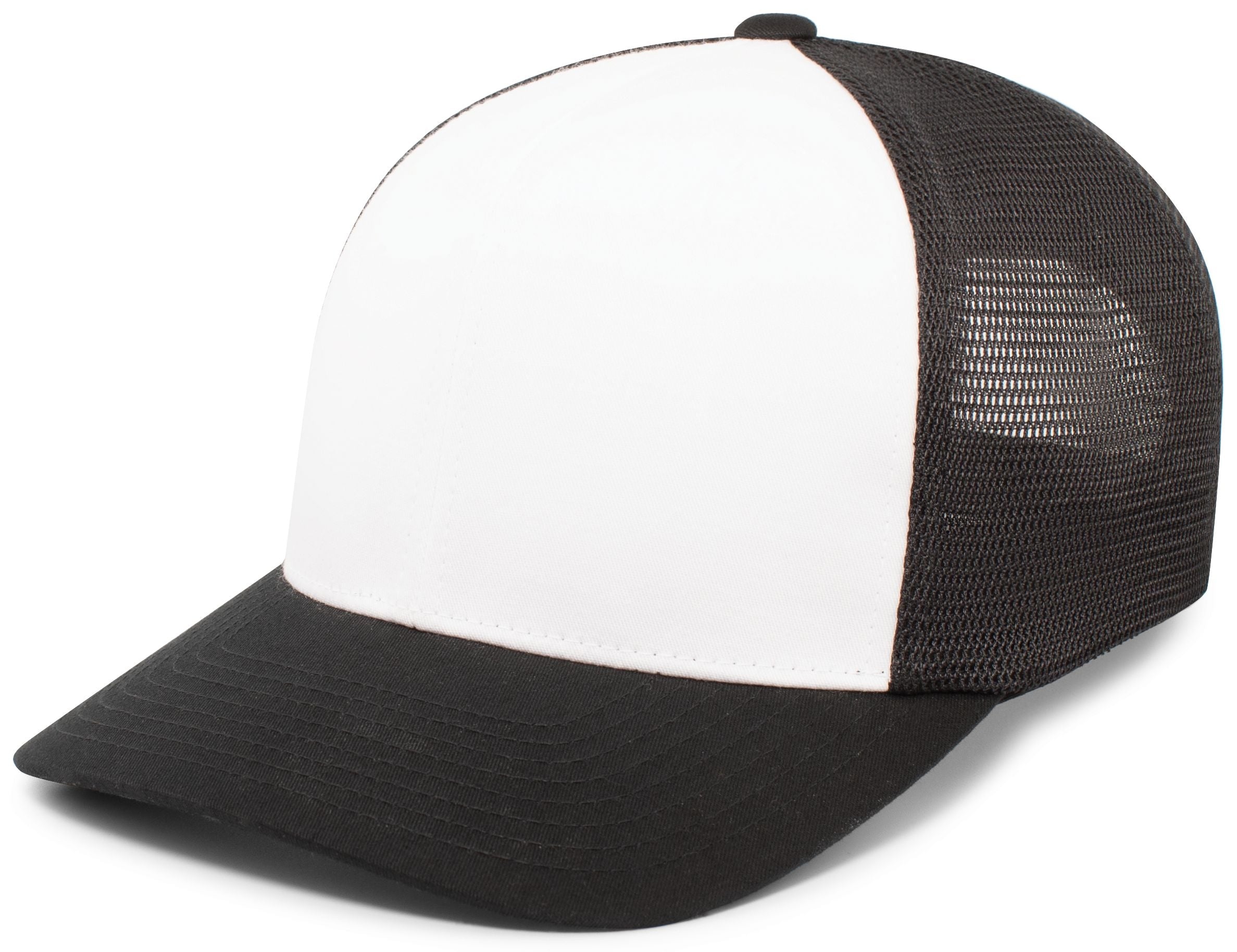 Trucker PacFlex Snapback Cap - OS - WHITE/BLACK/BLACK