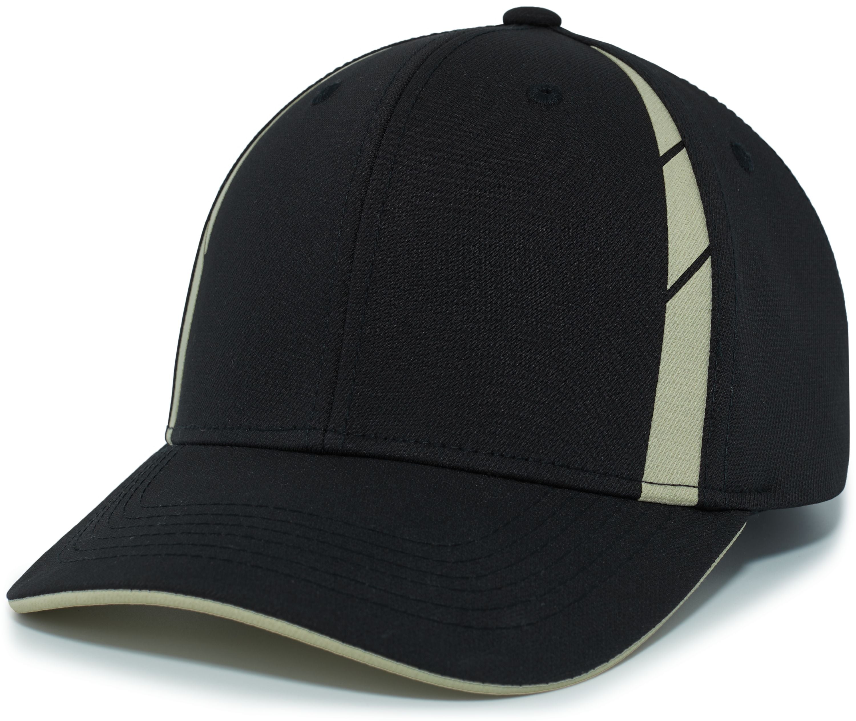 Sideline Snapback Cap Powered by Coolcore® - OS - BLACK/VEGAS GOLD