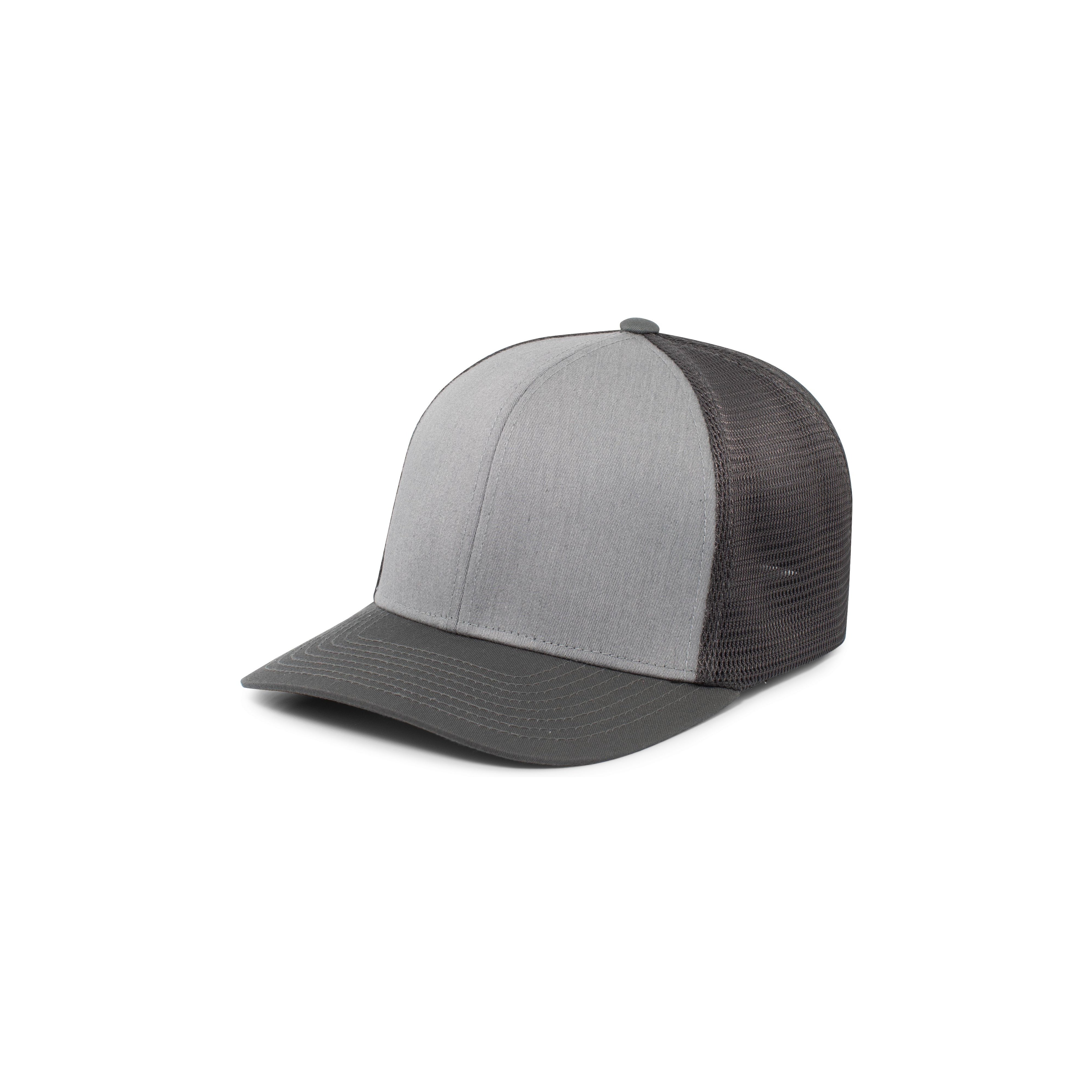 Fusion Trucker Cap - L/XL - HEATHER GREY/LT CHARCOAL/LT CHARCOAL