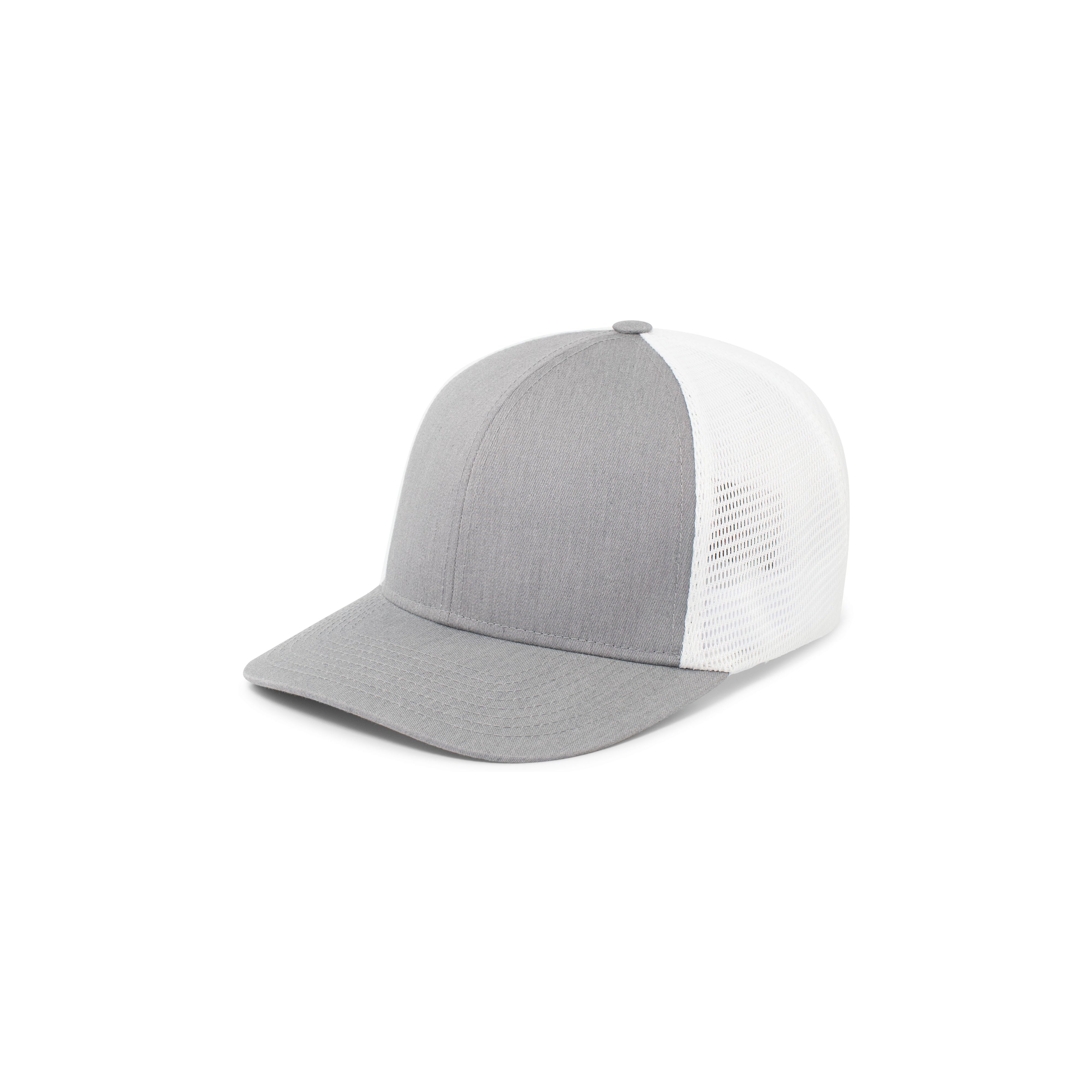 Fusion Trucker Cap - L/XL - HEATHER GREY/WHITE/HEATHER GREY
