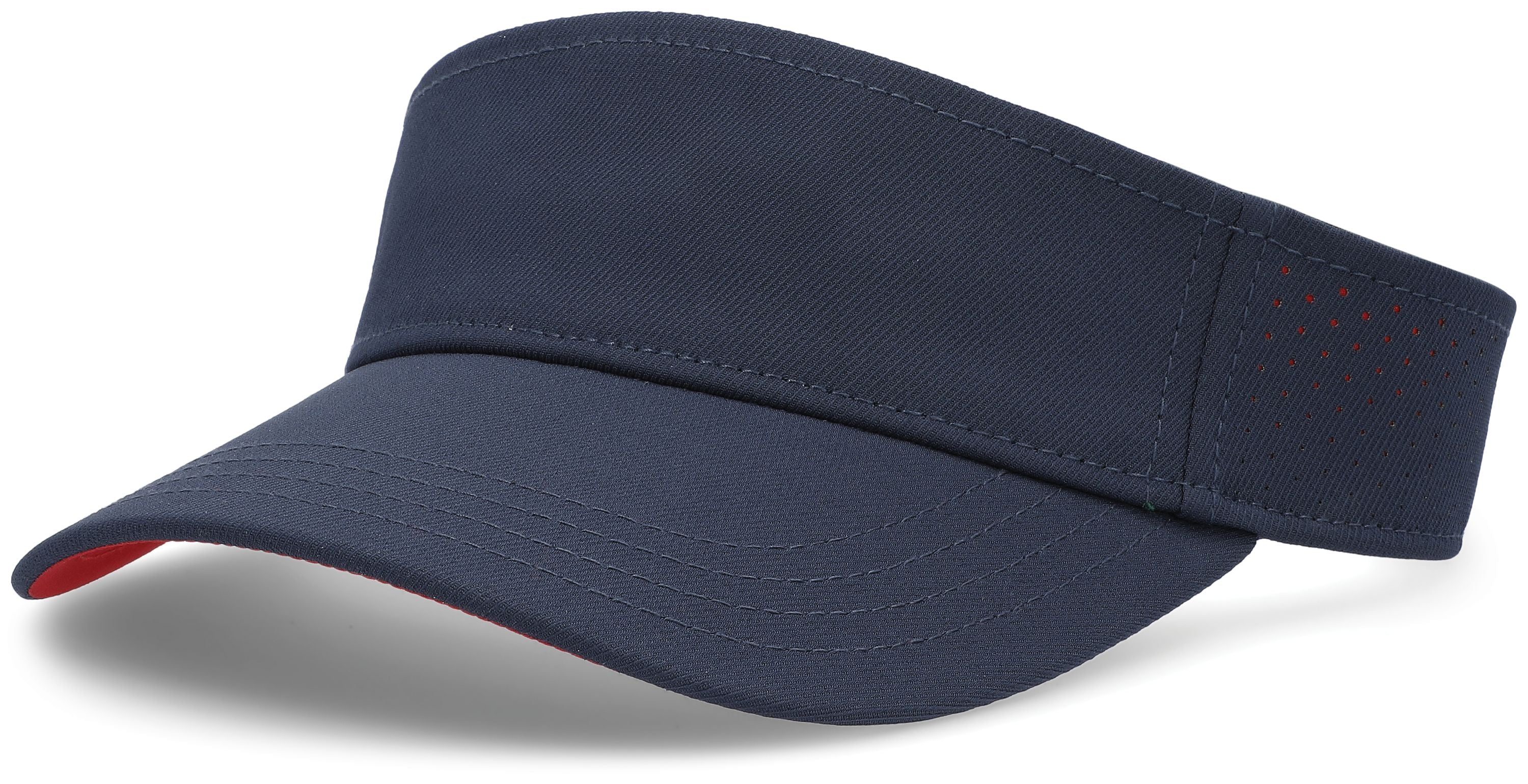 Perforated Visor Powered by Coolcore® - OS - NAVY/RED