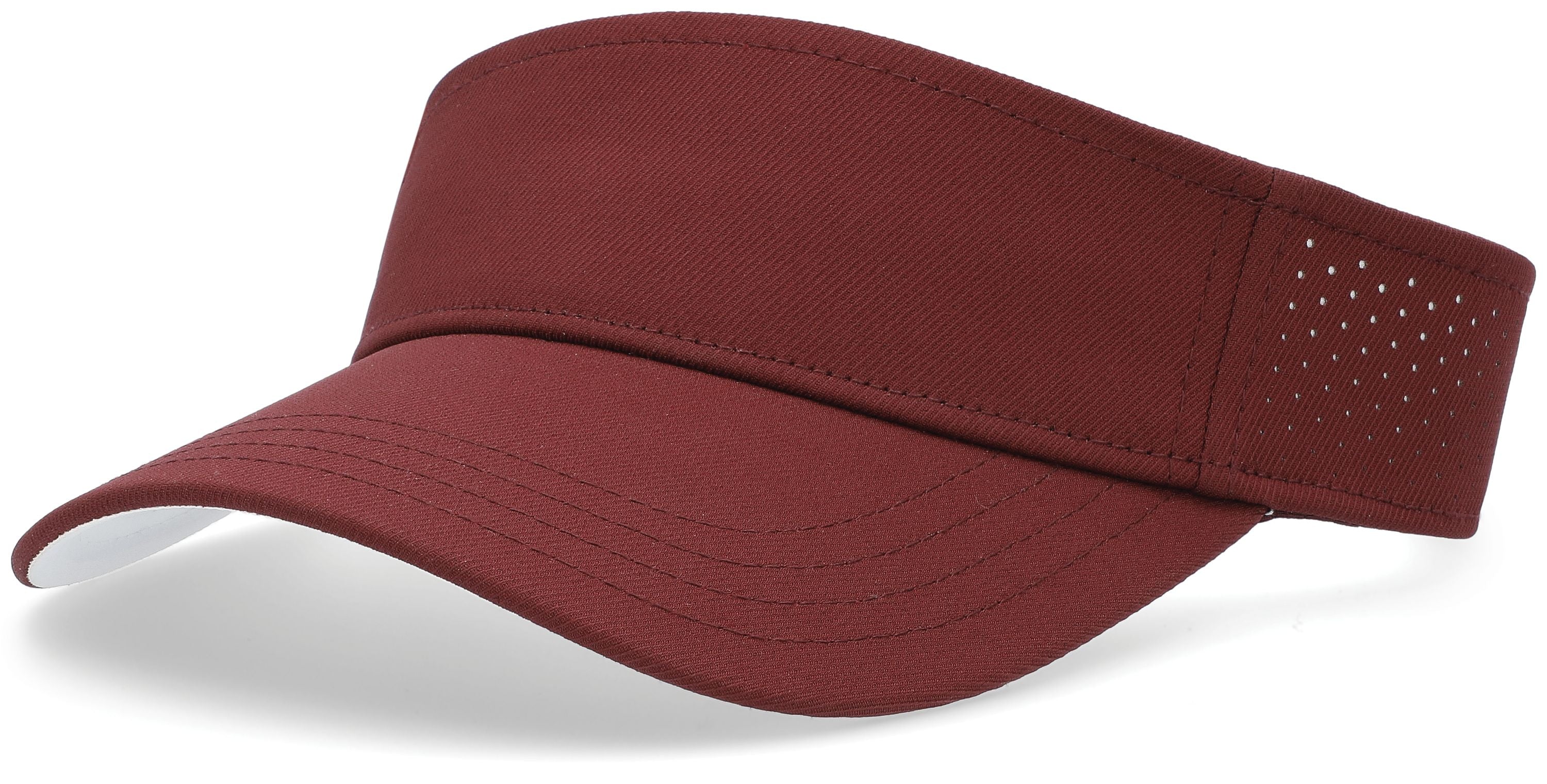 Perforated Visor Powered by Coolcore® - OS - MAROON/WHITE