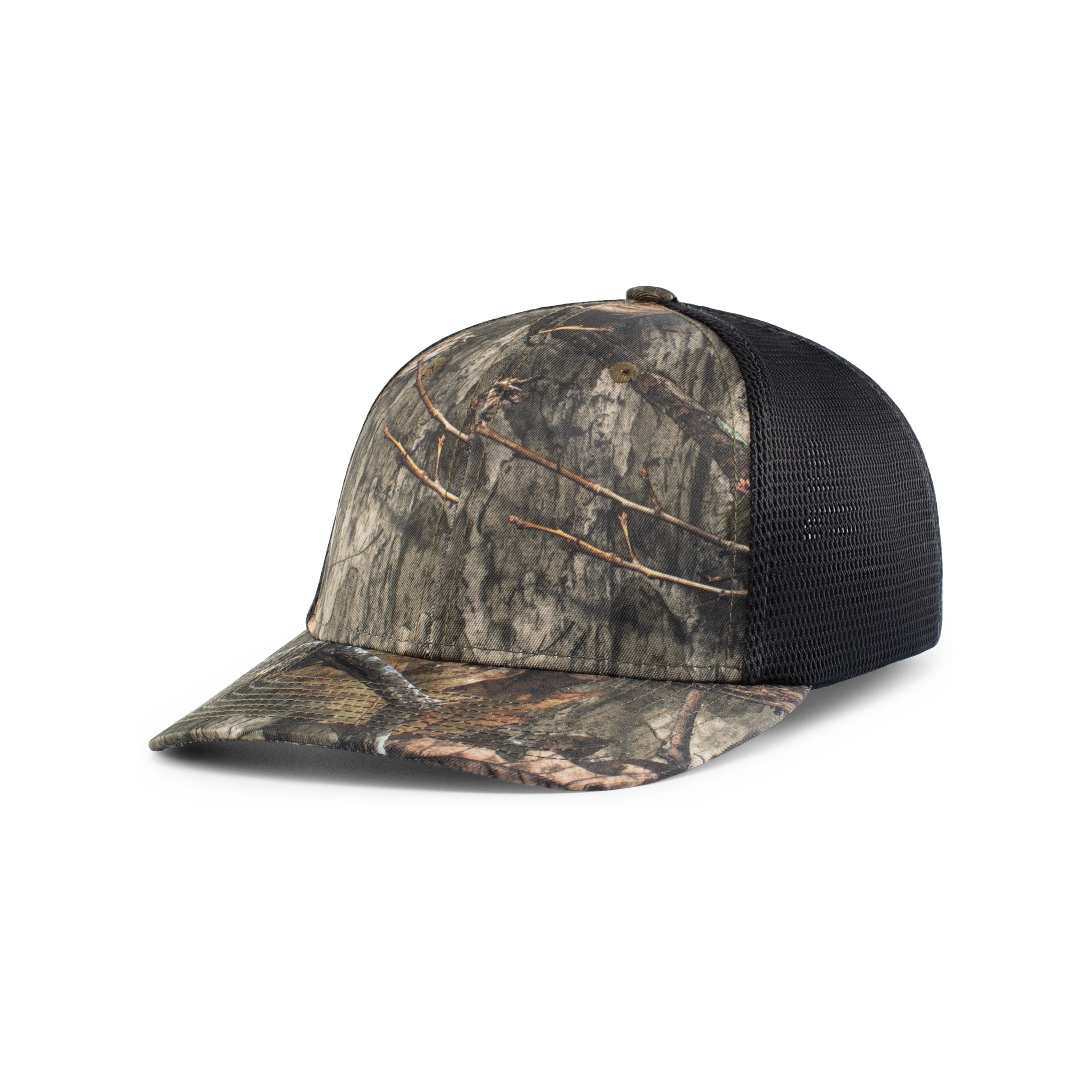 Mossy Oak�� Low-Profile Trucker PacFlex Cap - L/XL - COUNTRY DNA/LT CHARCOAL/COUNTRY DNA